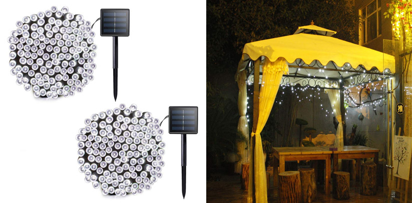 Lalapao Solar Powered Patio String Lights Outdoor (72 feet)