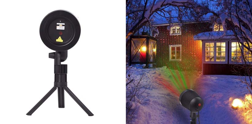 Ominilight Christmas Laser Lights Landscape Projector Lights Outdoor Waterproof Laser Lamp for Halloween Outdoor Garden Yard