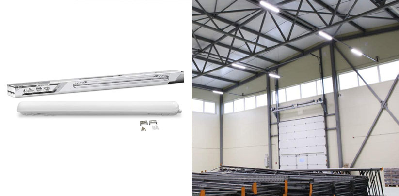 4Ft Led Light Fixture 36W Vapor Proof Led Light Commercial Lights